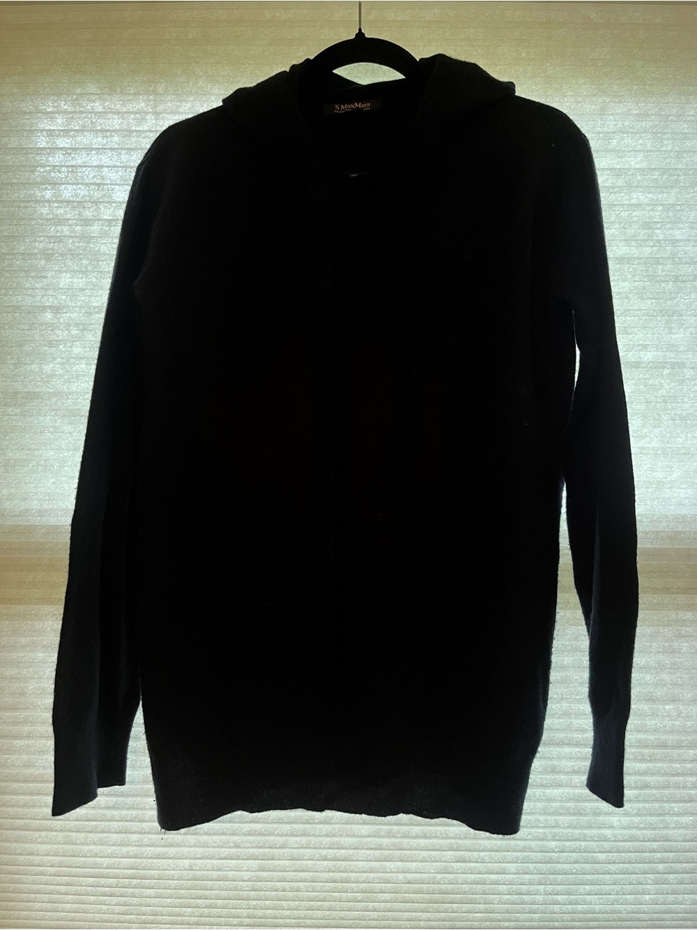 MaxMara Black Hooded Sweater